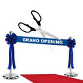 Grand Opening Kit-36" Ceremonial Scissors, Ribbon, Bows, Stanchions, Carpet